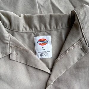 Dickies Beige Button-Up Shirt